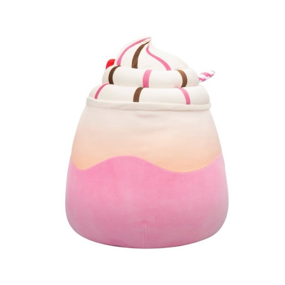 NWOT-Squishmallows Elisabetha Cherry Float With Straw 14-Inch Plush - Picture 6 of 7